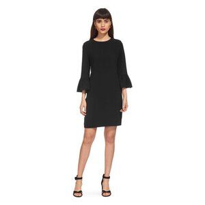NWT Whistles "Raven" Sheath Dress w/ Bell Sleeves